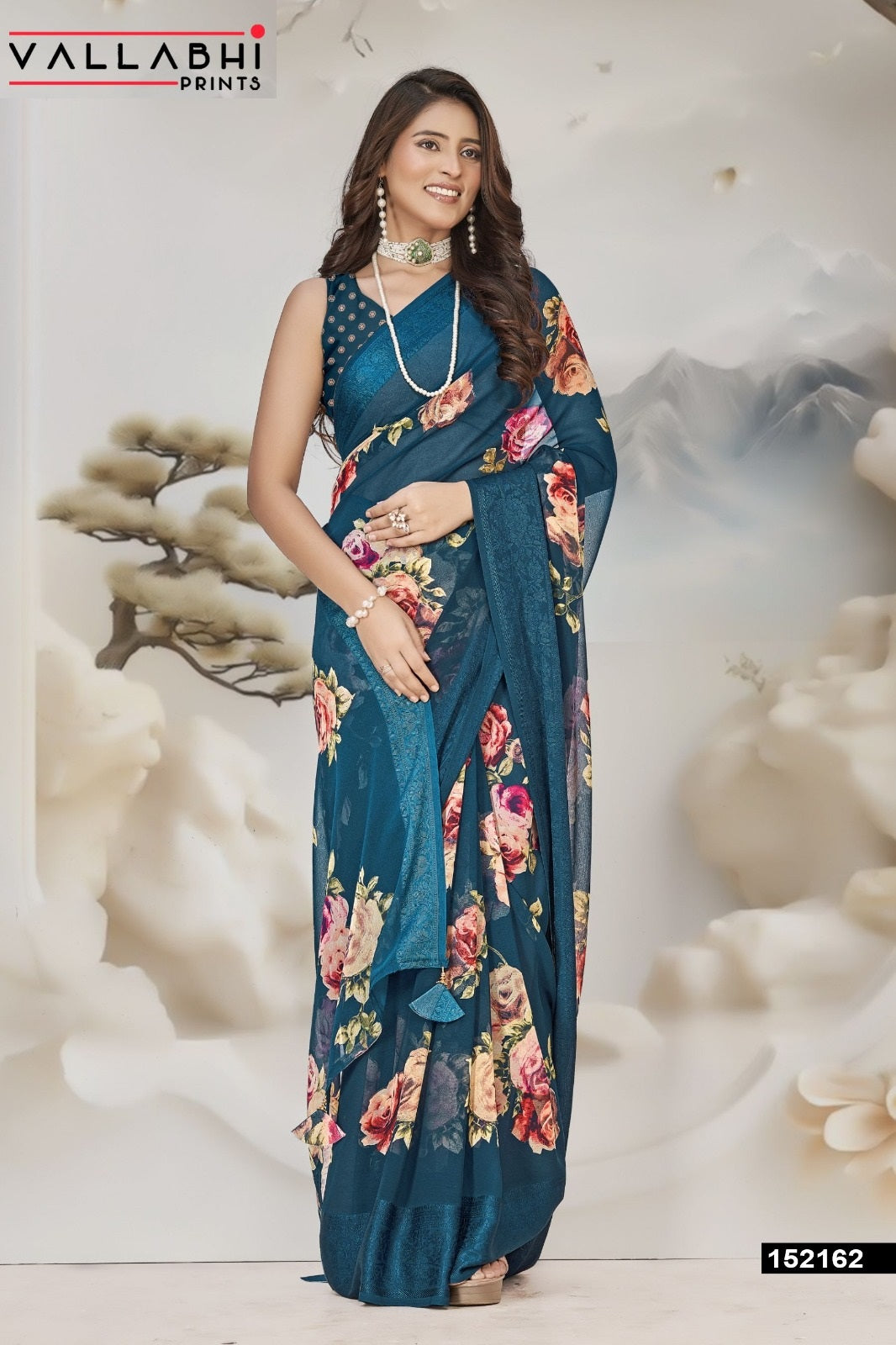 Shridha Vol 17 Vallabhi Prints Georgette Sarees Wholesale