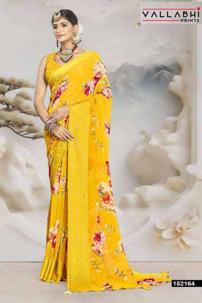 Shridha Vol 17 Vallabhi Prints Georgette Sarees Wholesale