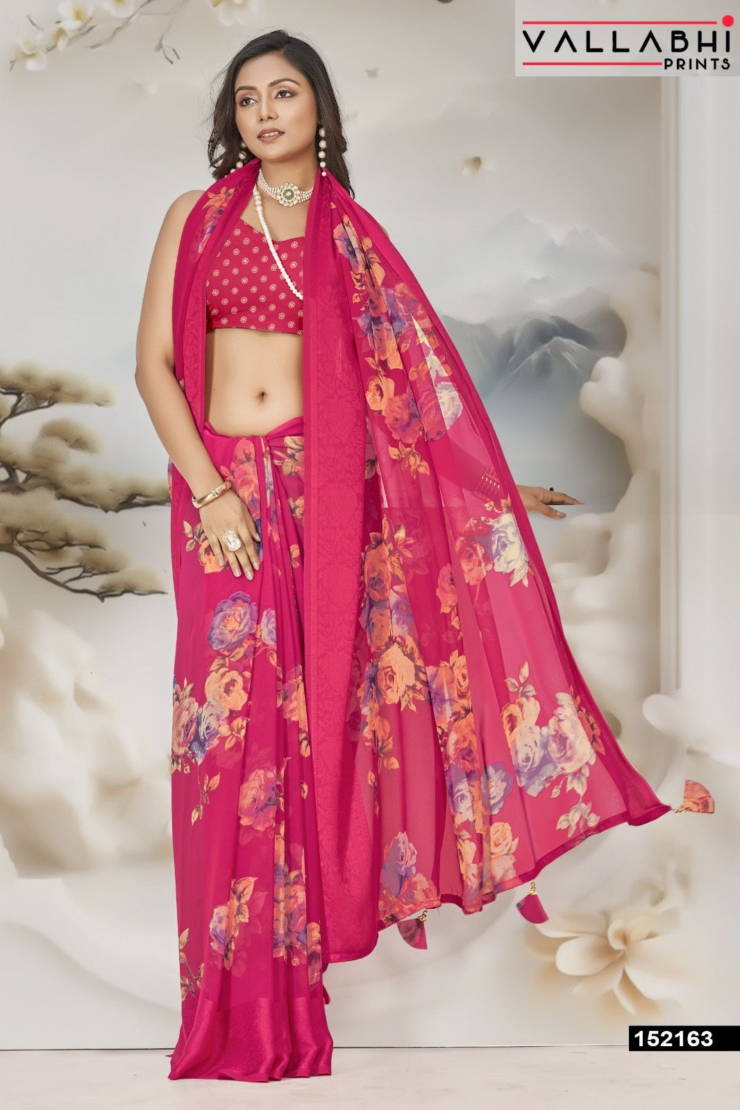 Shridha Vol 17 Vallabhi Prints Georgette Sarees Wholesale