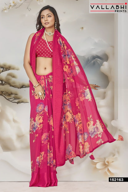 Shridha Vol 17 Vallabhi Prints Georgette Sarees Wholesale
