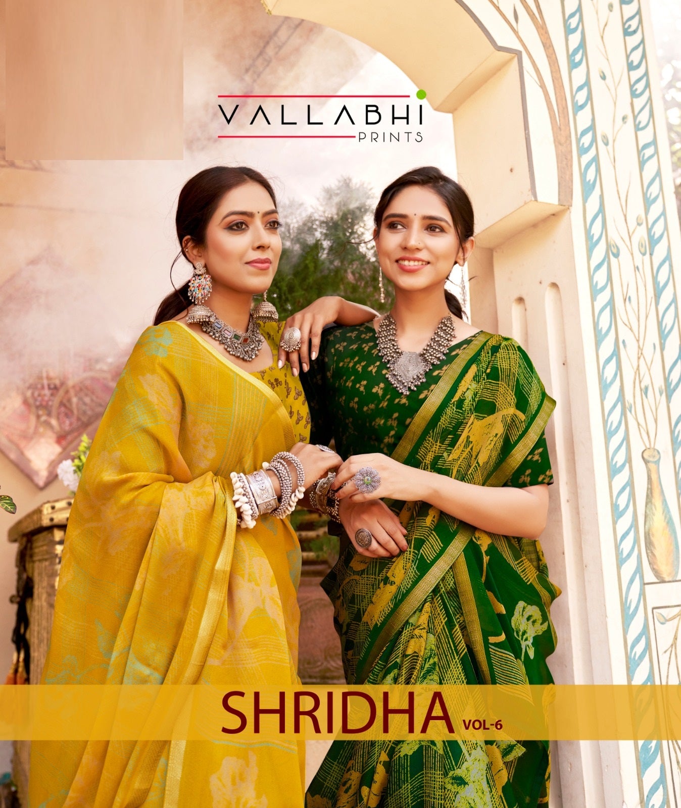 Shridha Vol 6 Vallabhi Prints Georgette Sarees Wholesaler