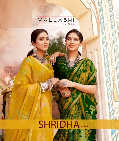 Shridha Vol 6 Vallabhi Prints Georgette Sarees Wholesaler