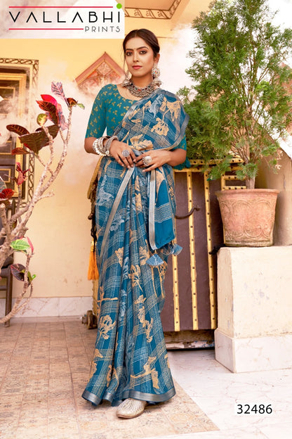 Shridha Vol 6 Vallabhi Prints Georgette Sarees Wholesaler