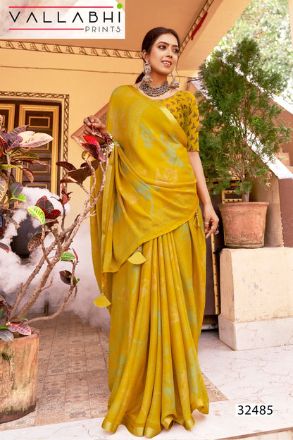 Shridha Vol 6 Vallabhi Prints Georgette Sarees Wholesaler