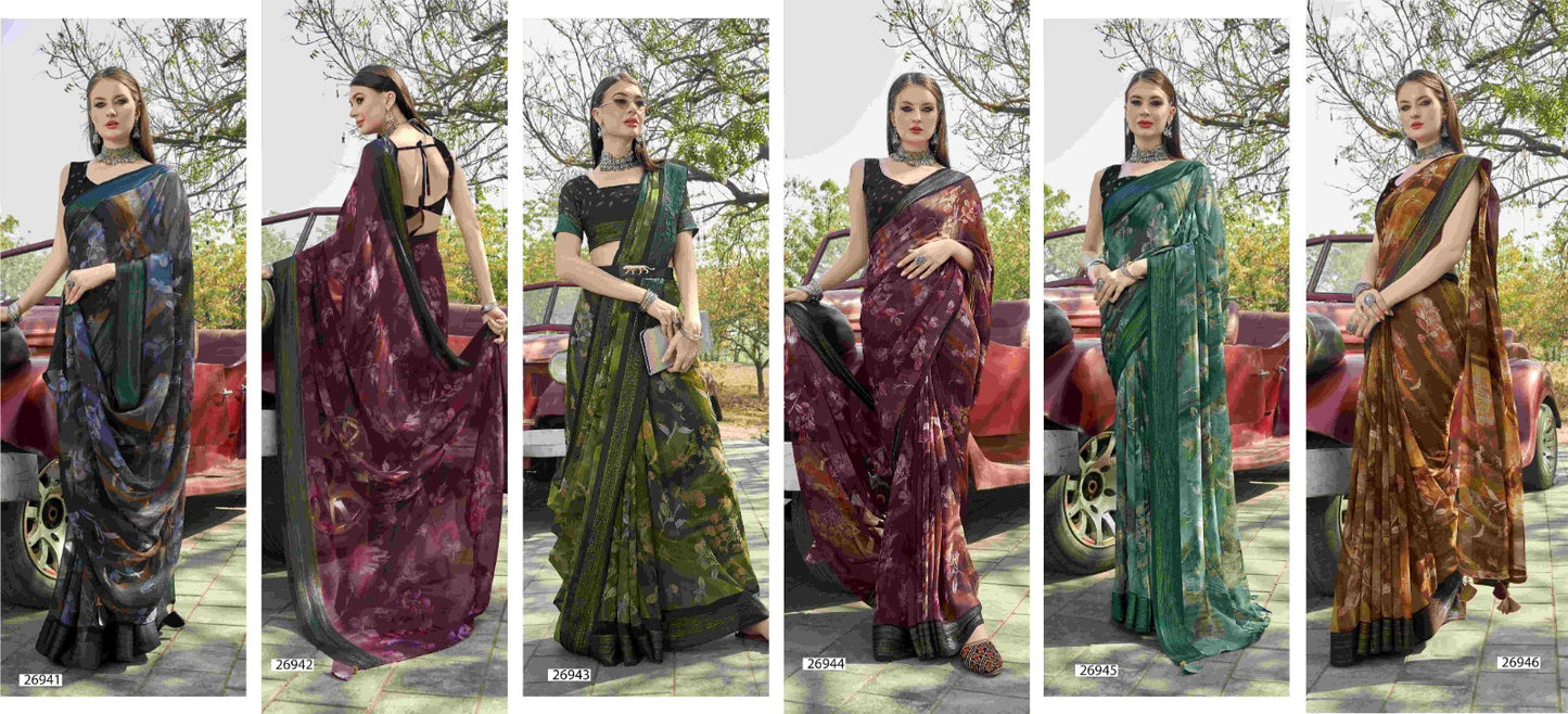 Shrilata Vallabhi Prints Georgette Sarees Manufacturer India