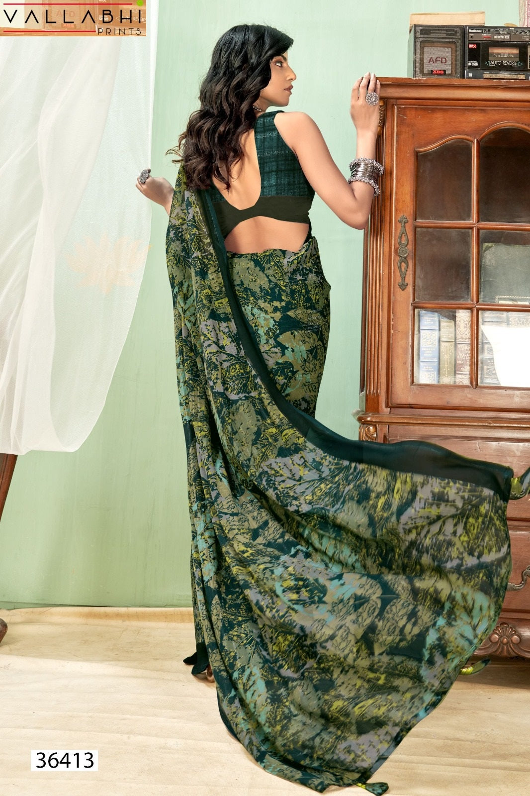 Shrilia Vallabhi Prints Georgette Sarees Wholesaler Gujarat