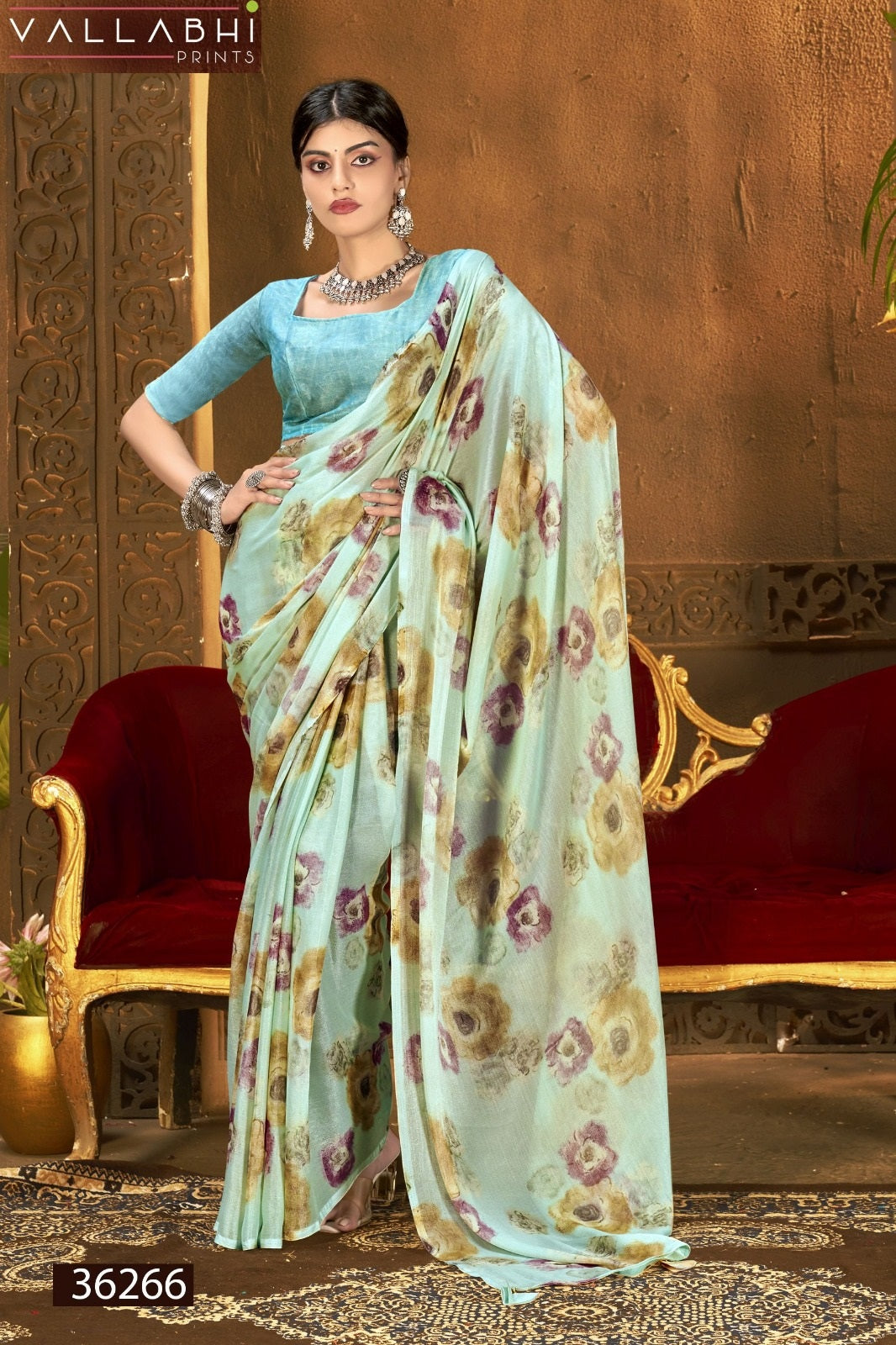 Shrilia Vol 2 Vallabhi Prints Georgette Sarees Wholesale
