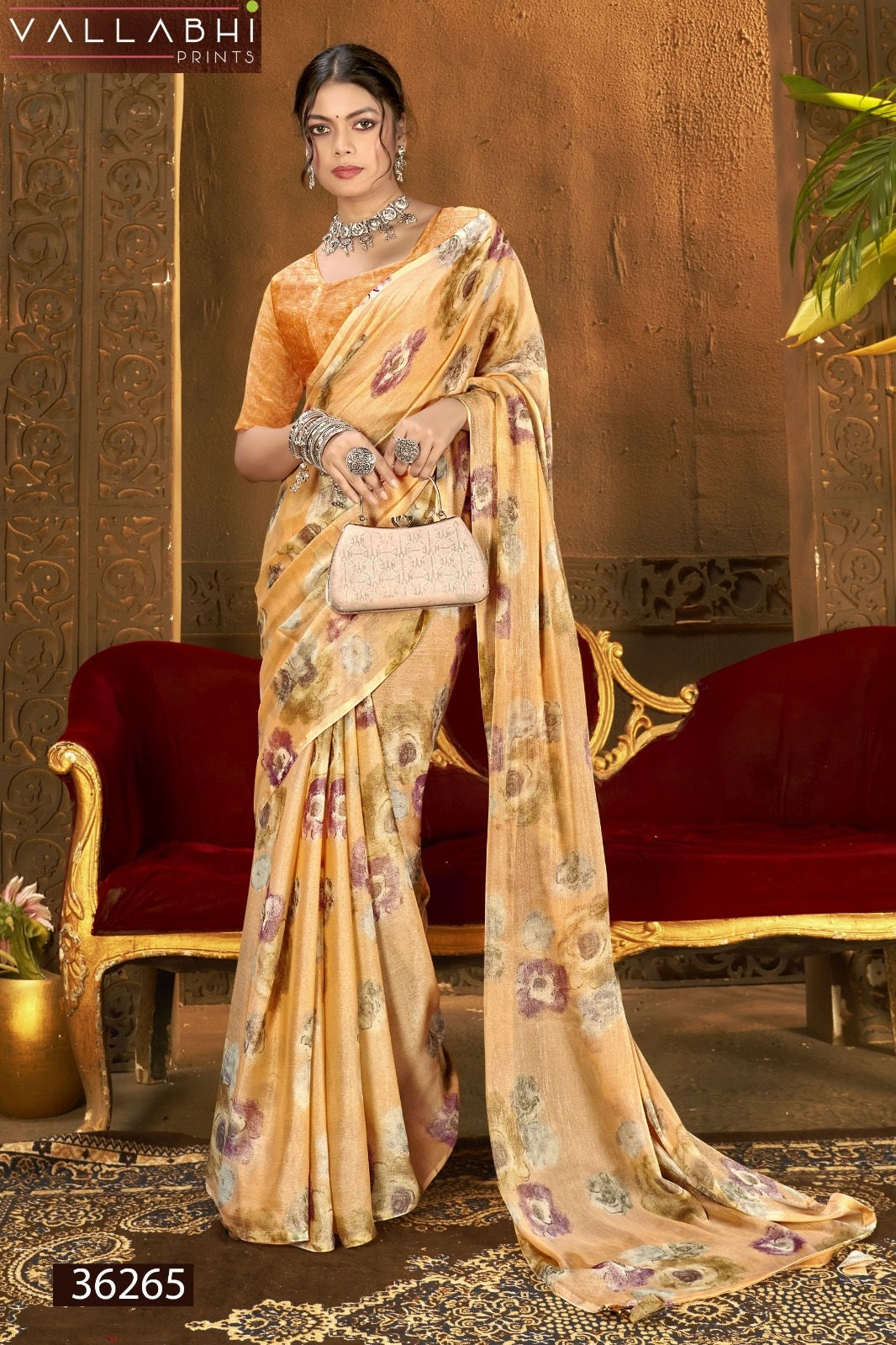 Shrilia Vol 2 Vallabhi Prints Georgette Sarees Wholesale