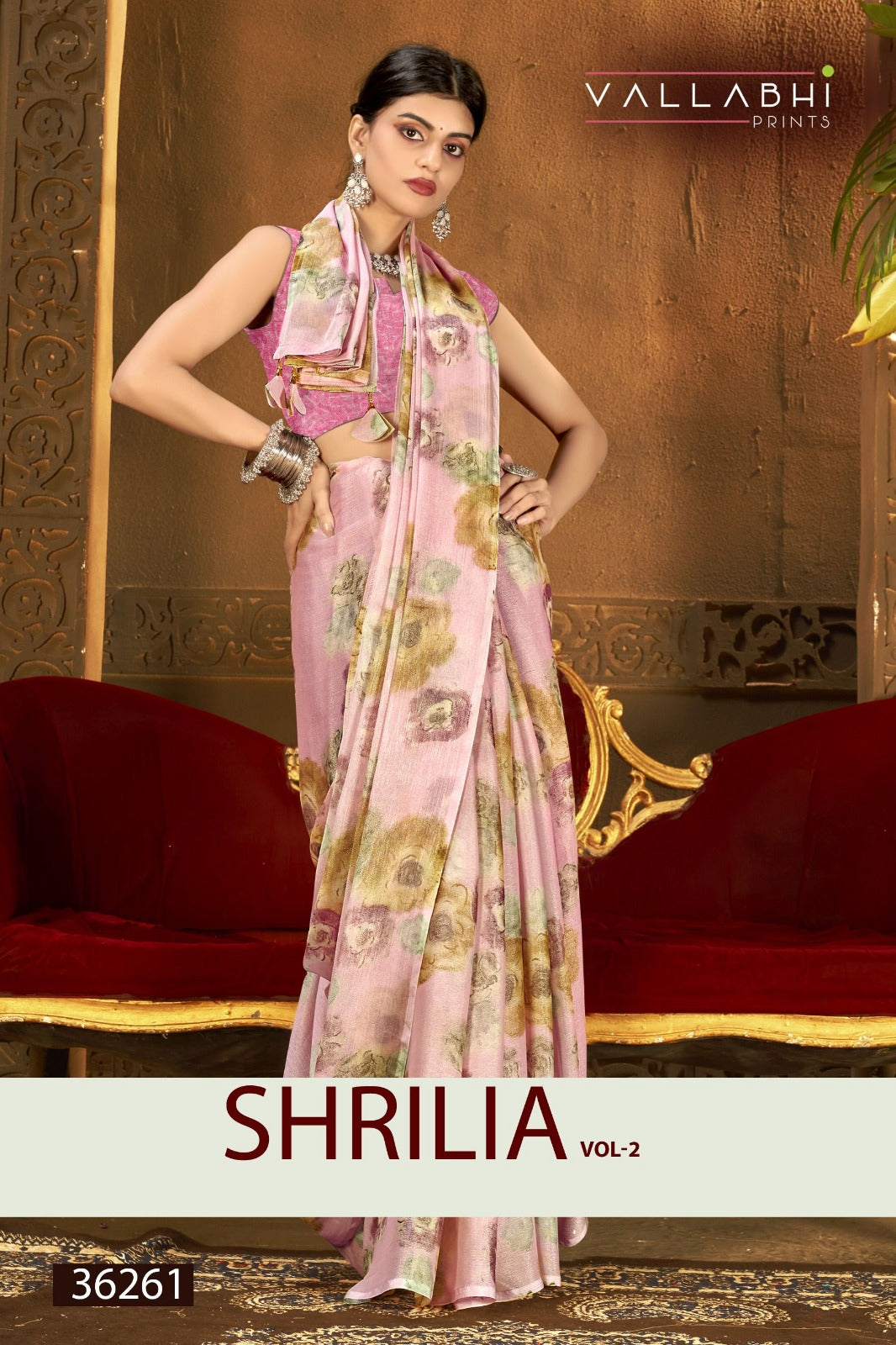 Shrilia Vol 2 Vallabhi Prints Georgette Sarees Wholesale