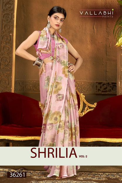Shrilia Vol 2 Vallabhi Prints Georgette Sarees Wholesale