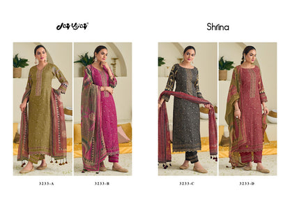 Shrina 3233 Jay Vijay Simmer Pant Style Suits Wholesaler India