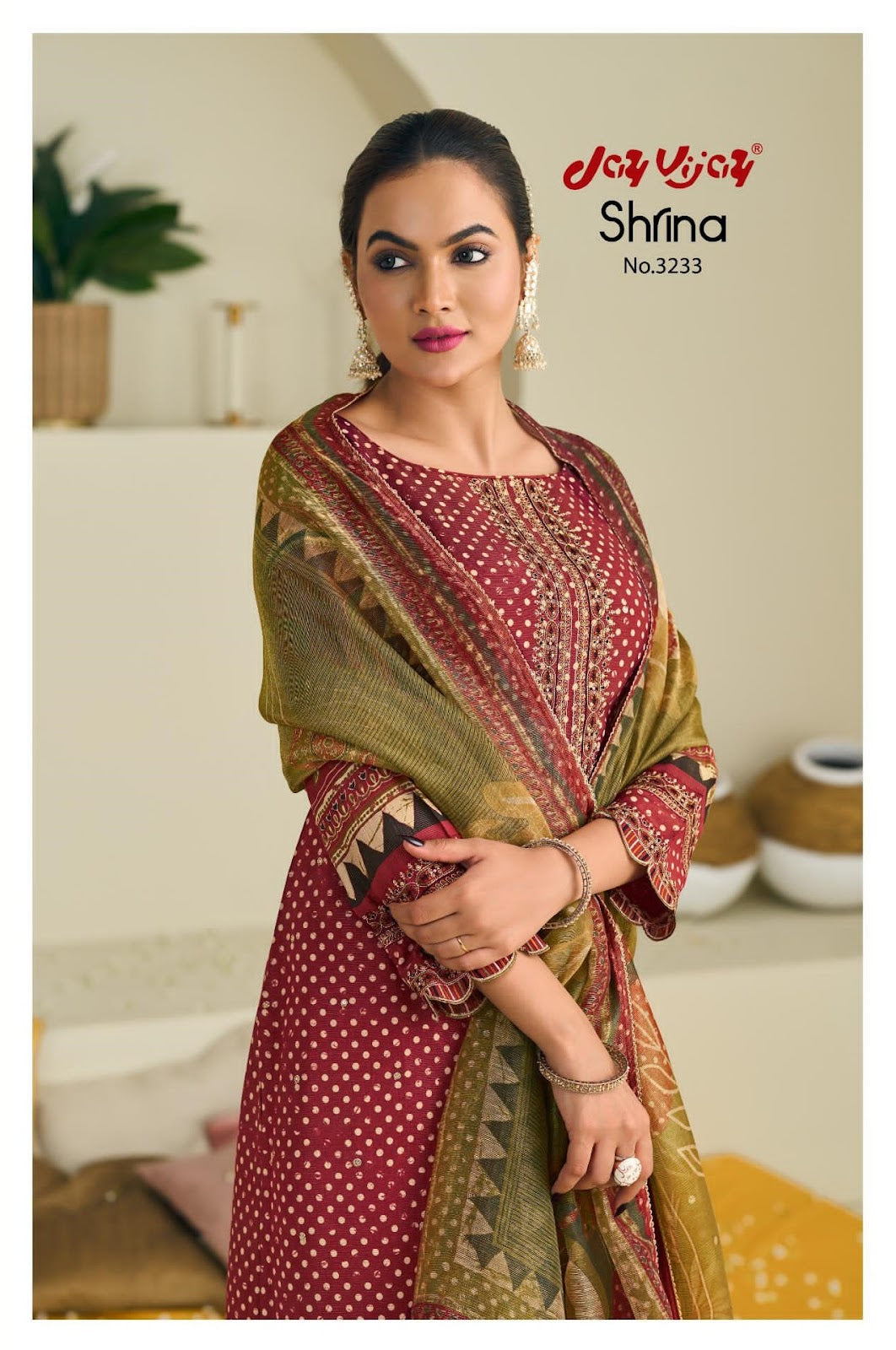 Shrina 3233 Jay Vijay Simmer Pant Style Suits Wholesaler India