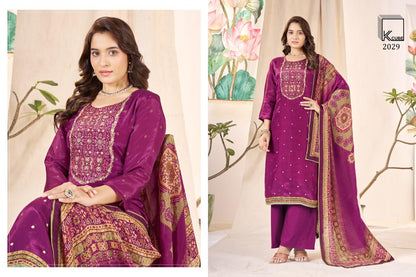 Shringar 2029 K Cube Ho Silk Plazzo Style Suits Exporter Gujarat