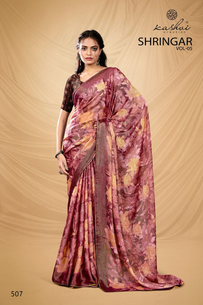 Shringar Vol 5 Kashvi Creation Brasso Sarees Exporter Ahmedabad