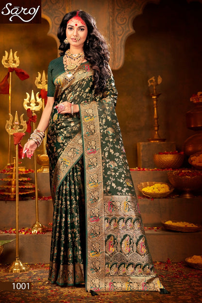 Shrinidhi Satin Saroski Vol 1 Saroj Silk Sarees Exporter India