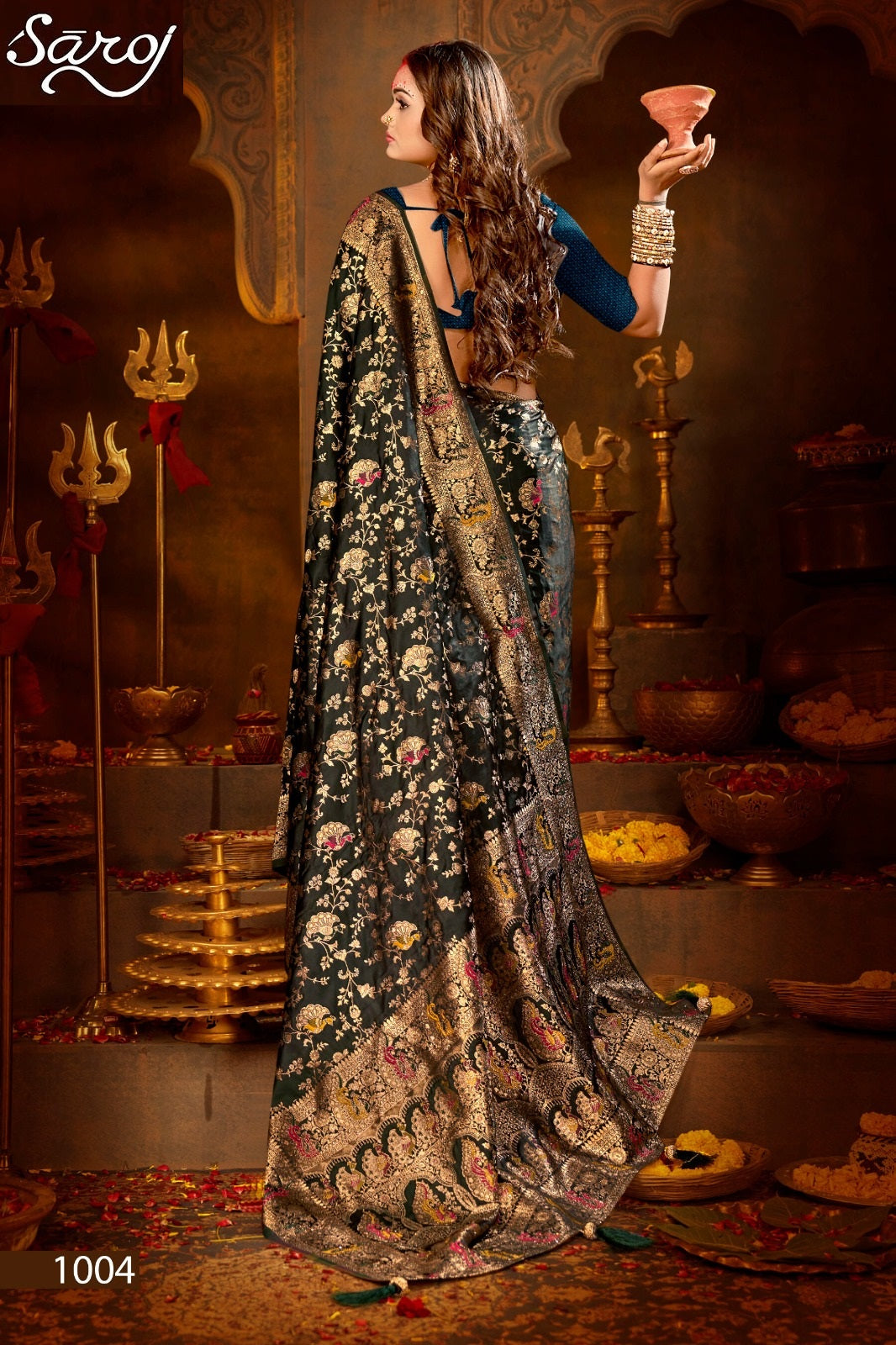 Shrinidhi Satin Saroski Vol 1 Saroj Silk Sarees Exporter India