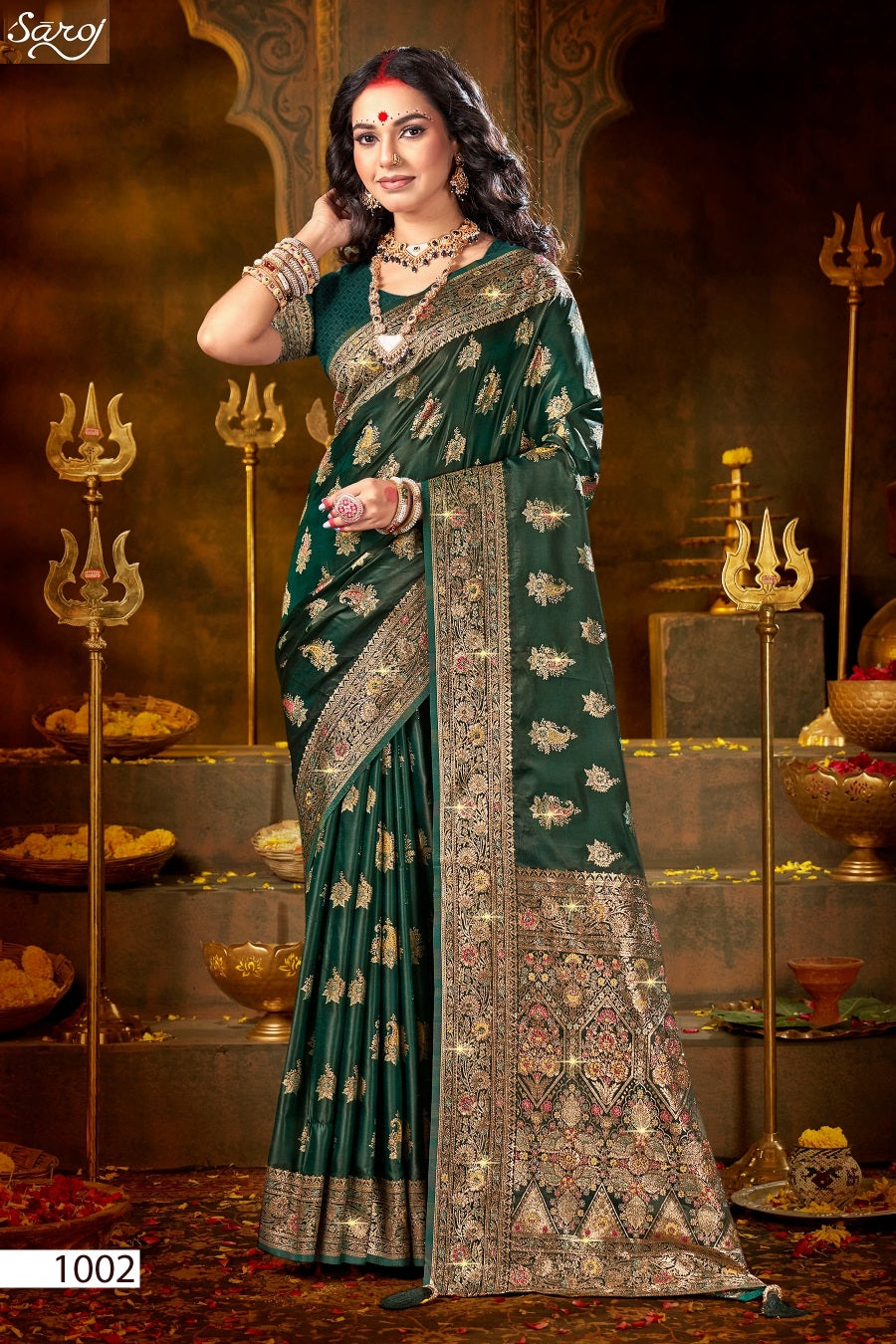 Shrinidhi Satin Saroski Vol 2 Saroj Silk Sarees Supplier India