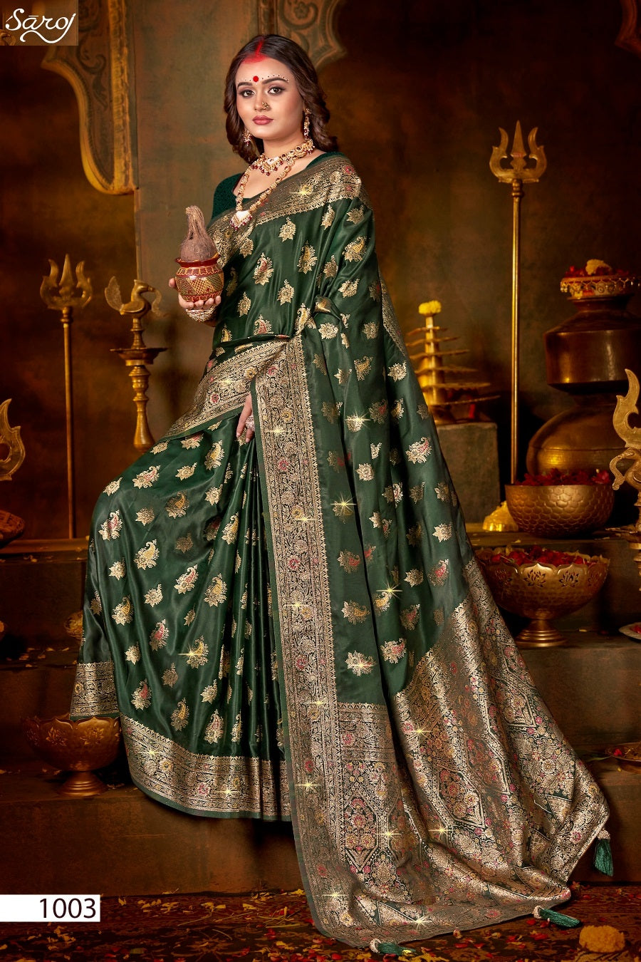 Shrinidhi Satin Saroski Vol 2 Saroj Silk Sarees Supplier India