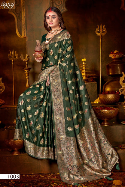 Shrinidhi Satin Saroski Vol 2 Saroj Silk Sarees Supplier India