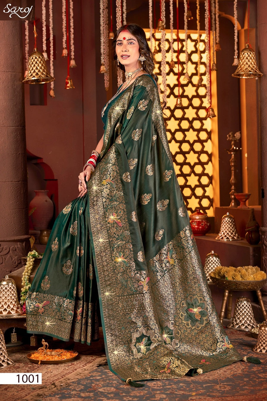 Shrinidhi Satin Saroski Vol 3 Saroj Silk Sarees Wholesaler Ahmedabad