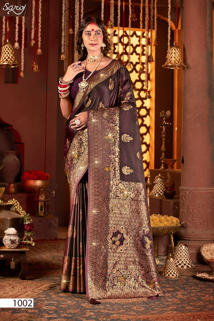 Shrinidhi Satin Saroski Vol 3 Saroj Silk Sarees Wholesaler Ahmedabad