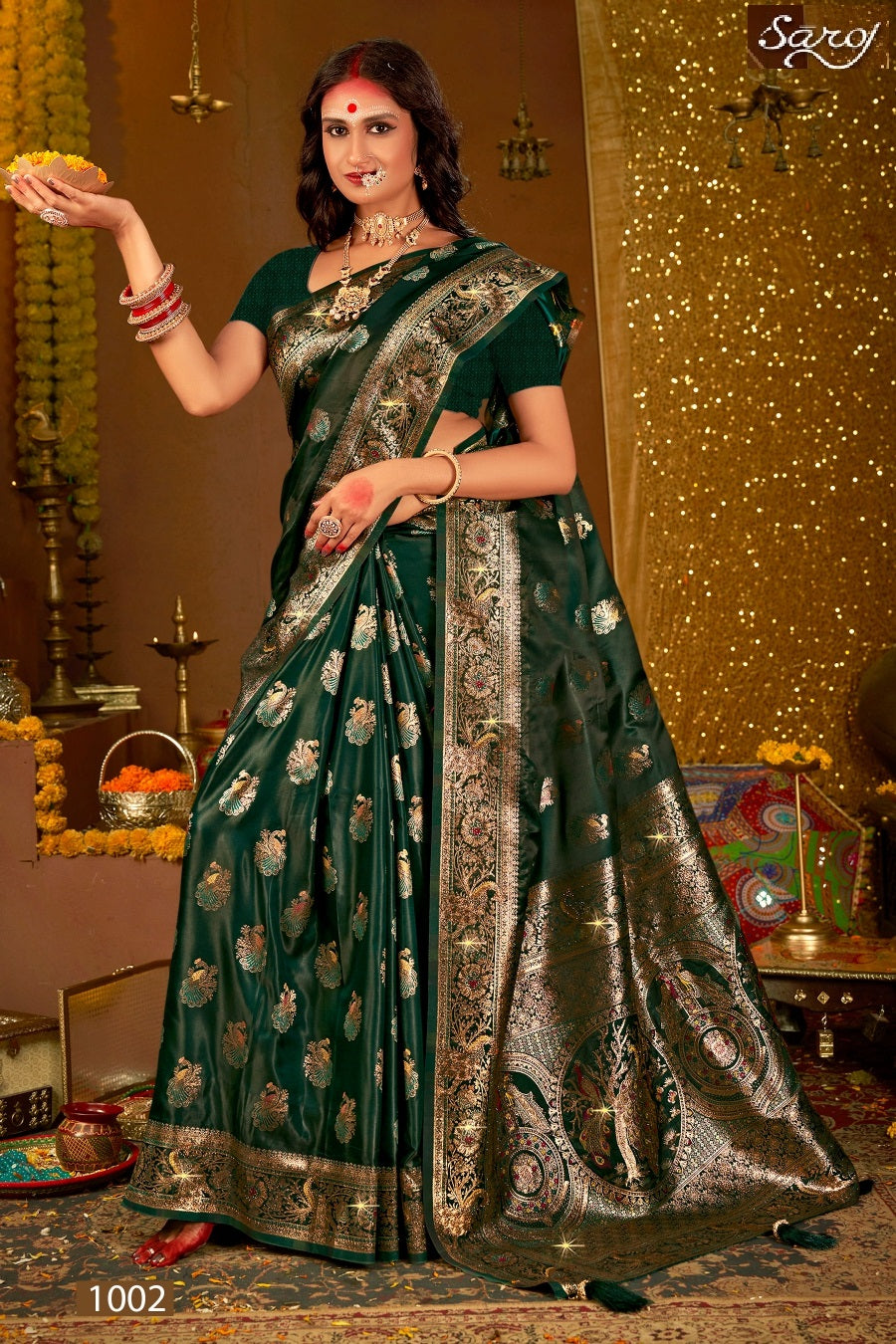 Shrinidhi Satin Saroski Vol 5 Saroj Silk Sarees Manufacturer India