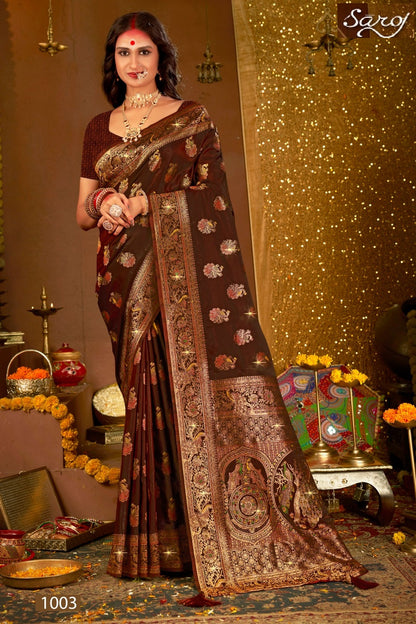 Shrinidhi Satin Saroski Vol 5 Saroj Silk Sarees Manufacturer India