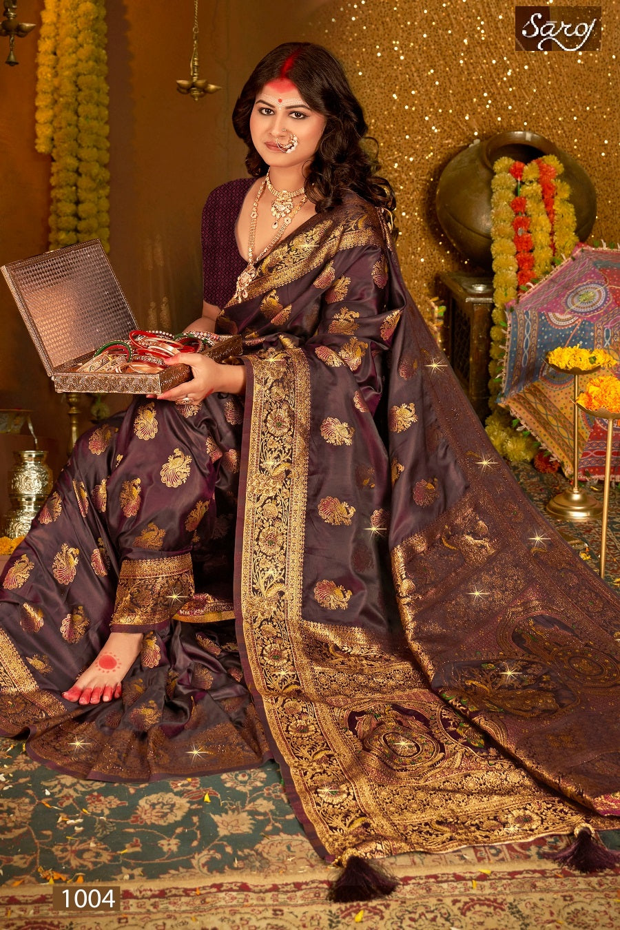 Shrinidhi Satin Saroski Vol 5 Saroj Silk Sarees Manufacturer India