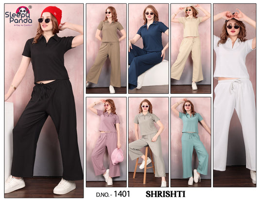 Shrishti 1401 Sleepy Panda Waffle Co Ord Set Supplier Ahmedabad