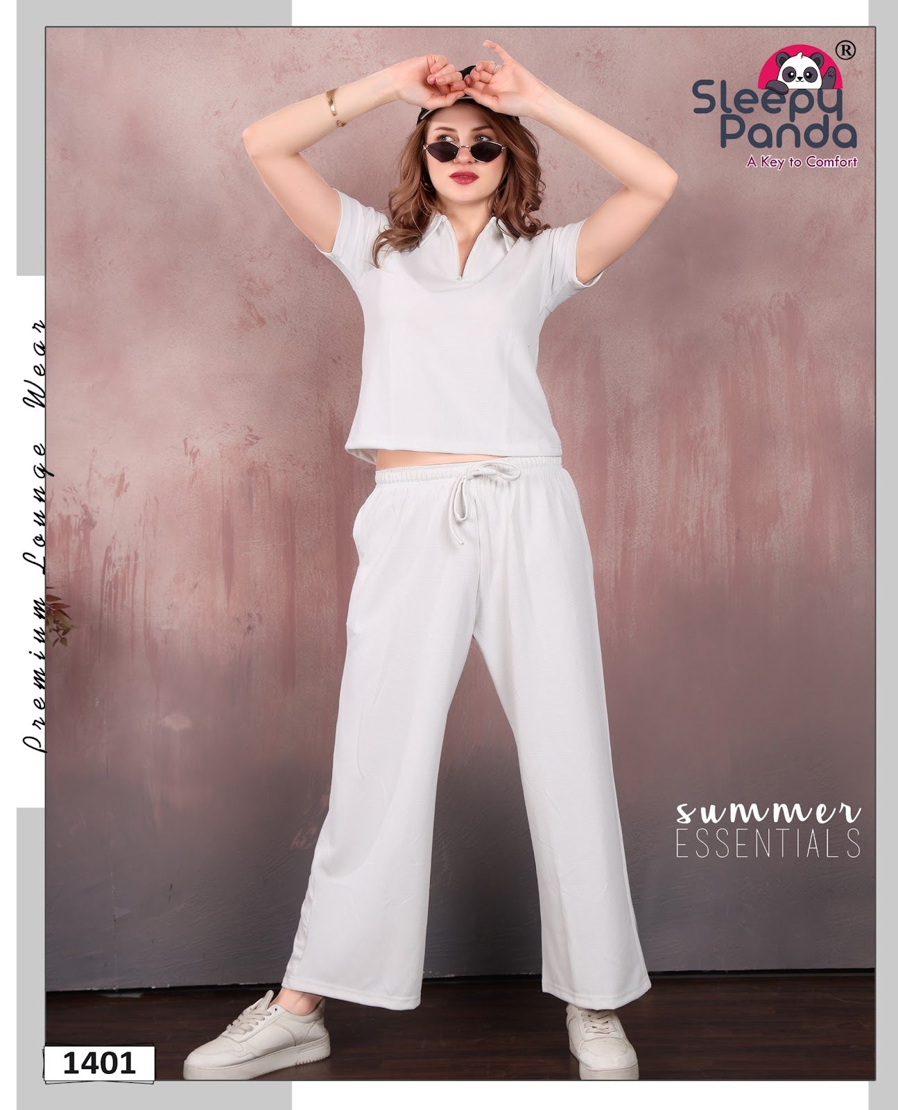 Shrishti 1401 Sleepy Panda Waffle Co Ord Set Supplier Ahmedabad