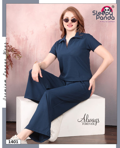 Shrishti 1401 Sleepy Panda Waffle Co Ord Set Supplier Ahmedabad