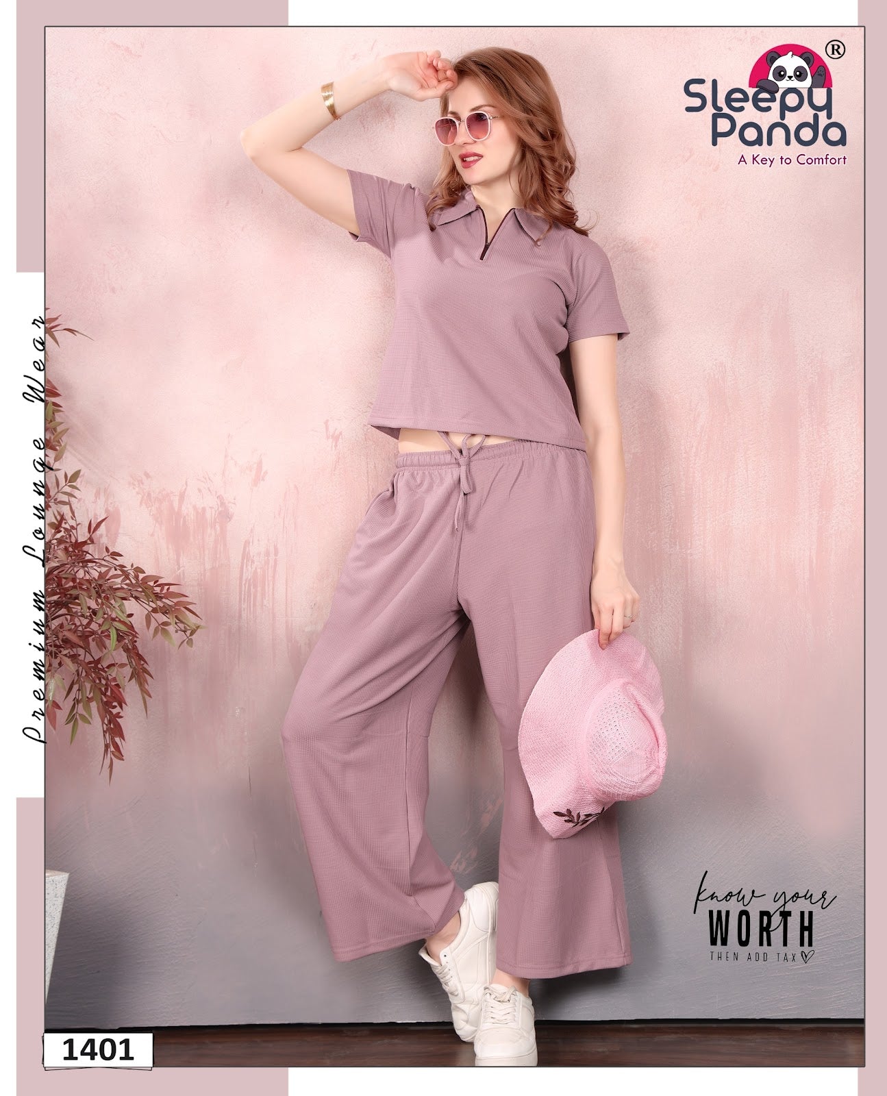 Shrishti 1401 Sleepy Panda Waffle Co Ord Set Supplier Ahmedabad