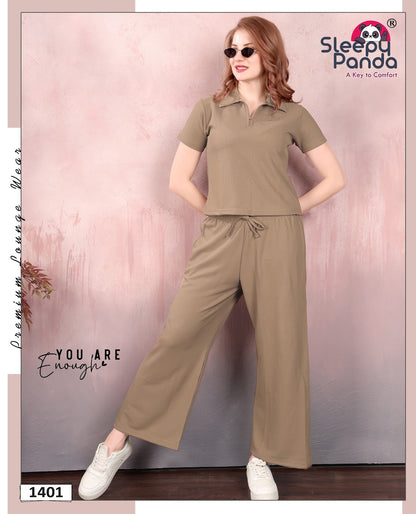 Shrishti 1401 Sleepy Panda Waffle Co Ord Set Supplier Ahmedabad