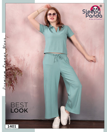 Shrishti 1401 Sleepy Panda Waffle Co Ord Set Supplier Ahmedabad