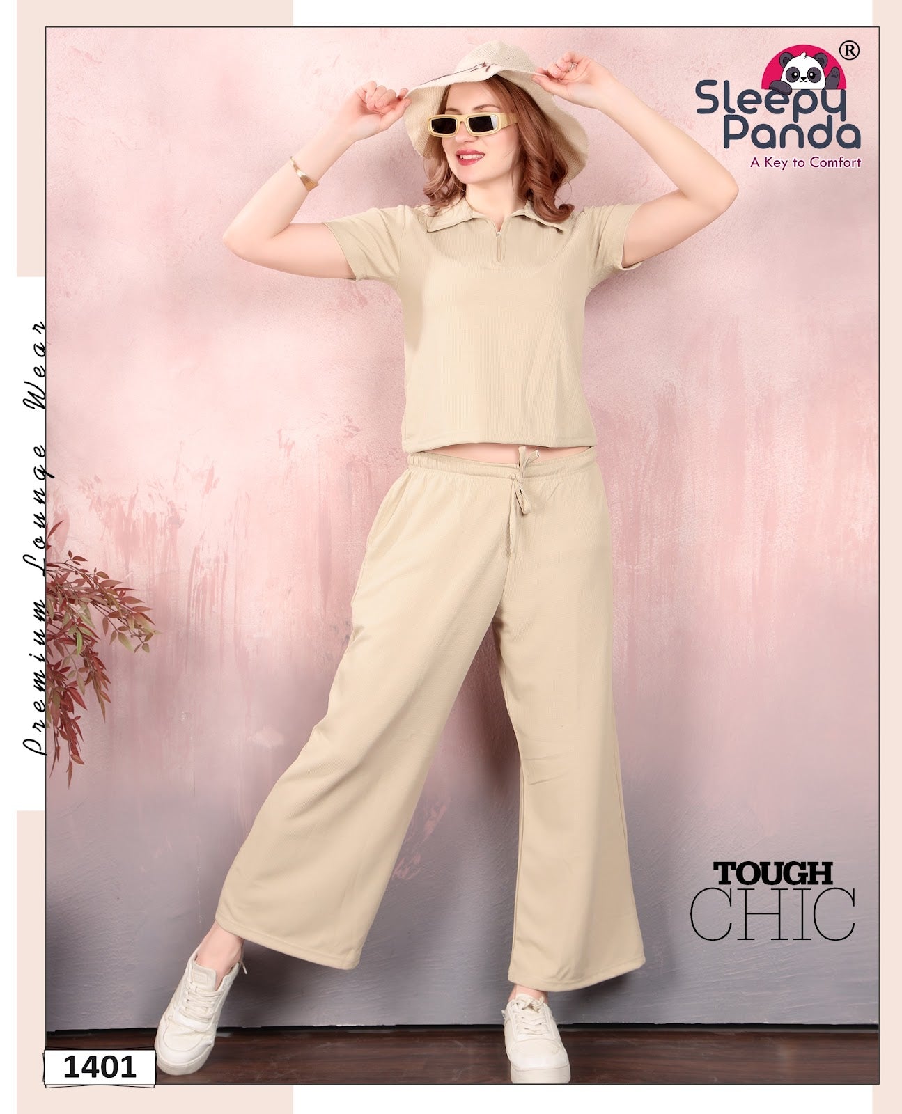 Shrishti 1401 Sleepy Panda Waffle Co Ord Set Supplier Ahmedabad