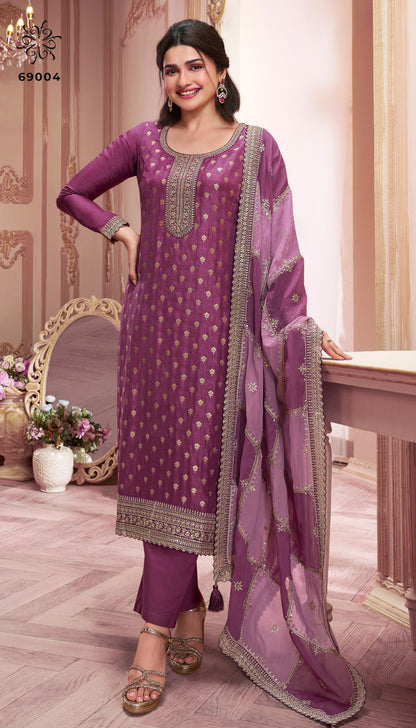 Shristi Hitlist Kuleesh Vinay Fashion Llp Silk Jacquard Pant Style Suits Wholesale Price