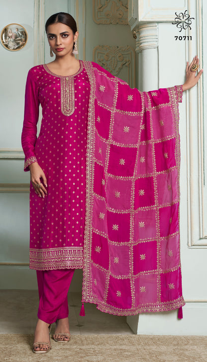 Shristi Hitlist Kuleesh Vinay Fashion Llp Silk Jacquard Pant Style Suits Wholesale Price
