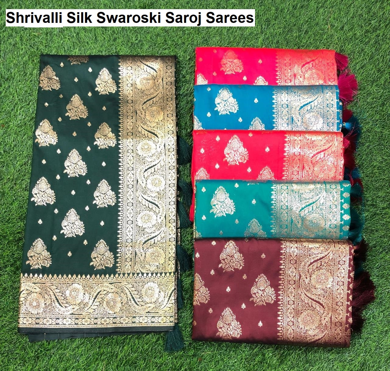 Shrivalli Silk Swaroski Saroj Pure Silk Sarees Supplier Gujarat