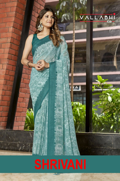 Shrivani Vallabhi Lite Georgette Sarees Manufacturer Gujarat