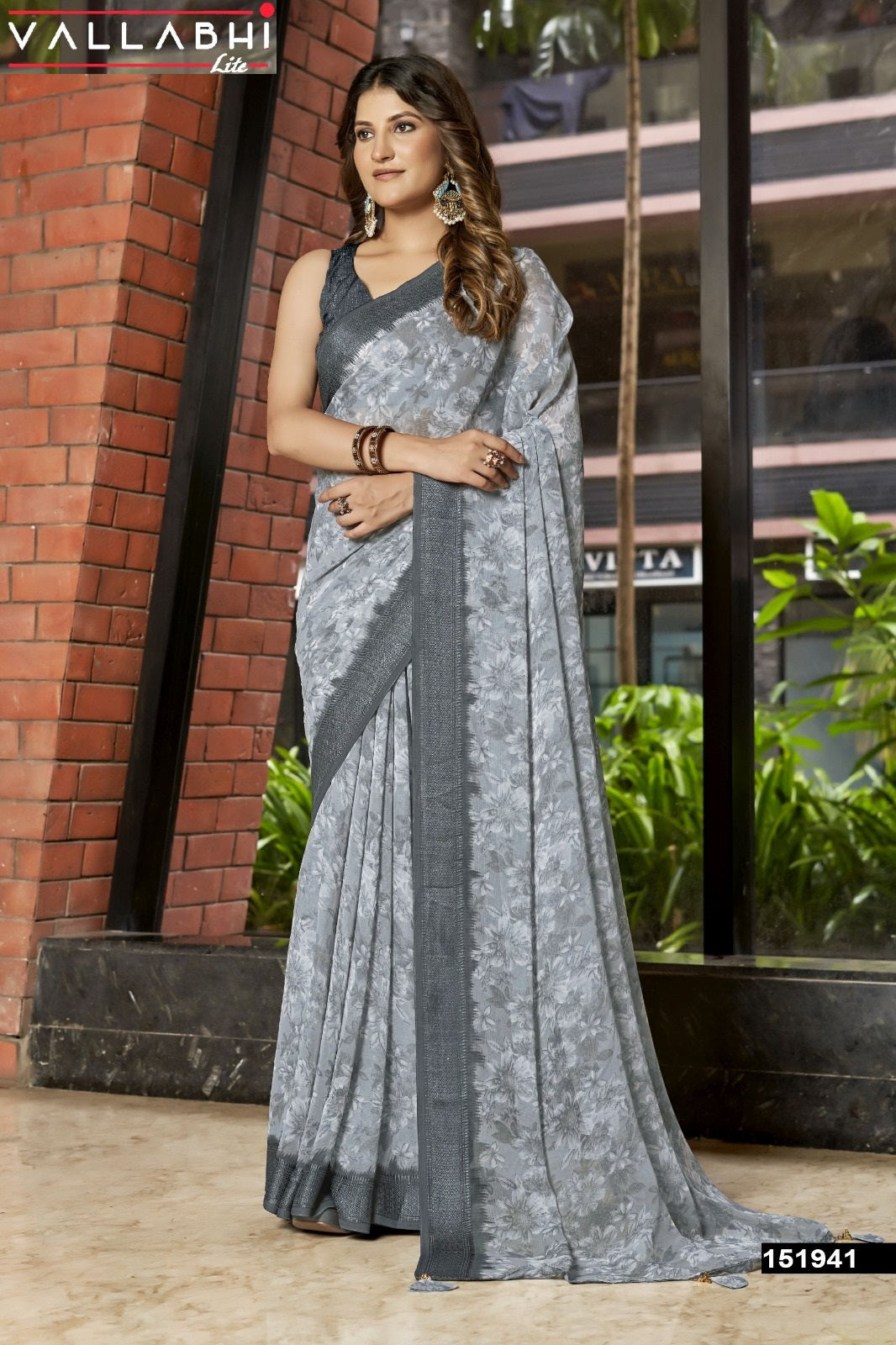Shrivani Vallabhi Lite Georgette Sarees Manufacturer Gujarat