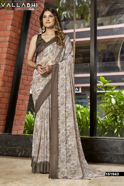 Shrivani Vallabhi Lite Georgette Sarees Manufacturer Gujarat
