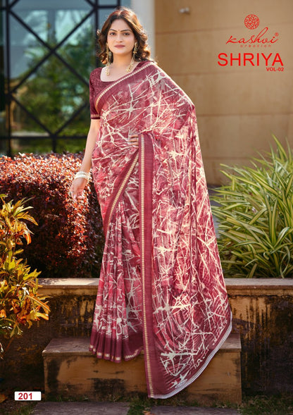Shriya Vol 2 Kashvi Creation Dull Moss Sarees Wholesaler