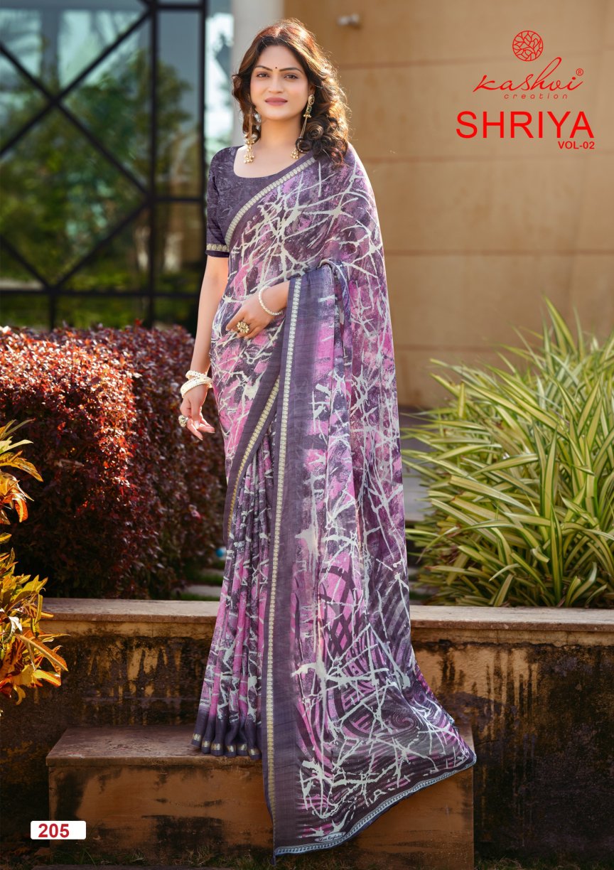 Shriya Vol 2 Kashvi Creation Dull Moss Sarees Wholesaler