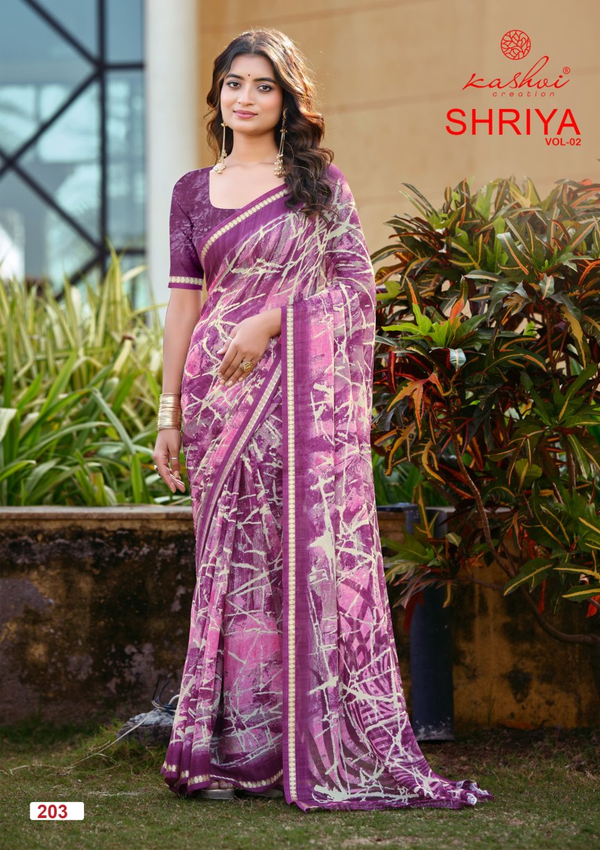 Shriya Vol 2 Kashvi Creation Dull Moss Sarees Wholesaler