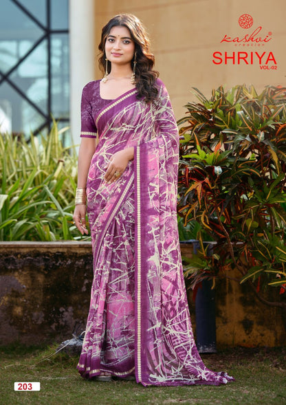Shriya Vol 2 Kashvi Creation Dull Moss Sarees Wholesaler