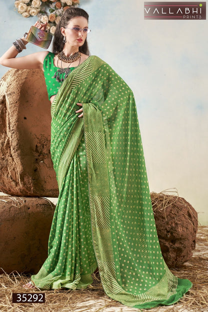 Shriyanka Vol 7 Vallabhi Prints Georgette Sarees Wholesaler Gujarat