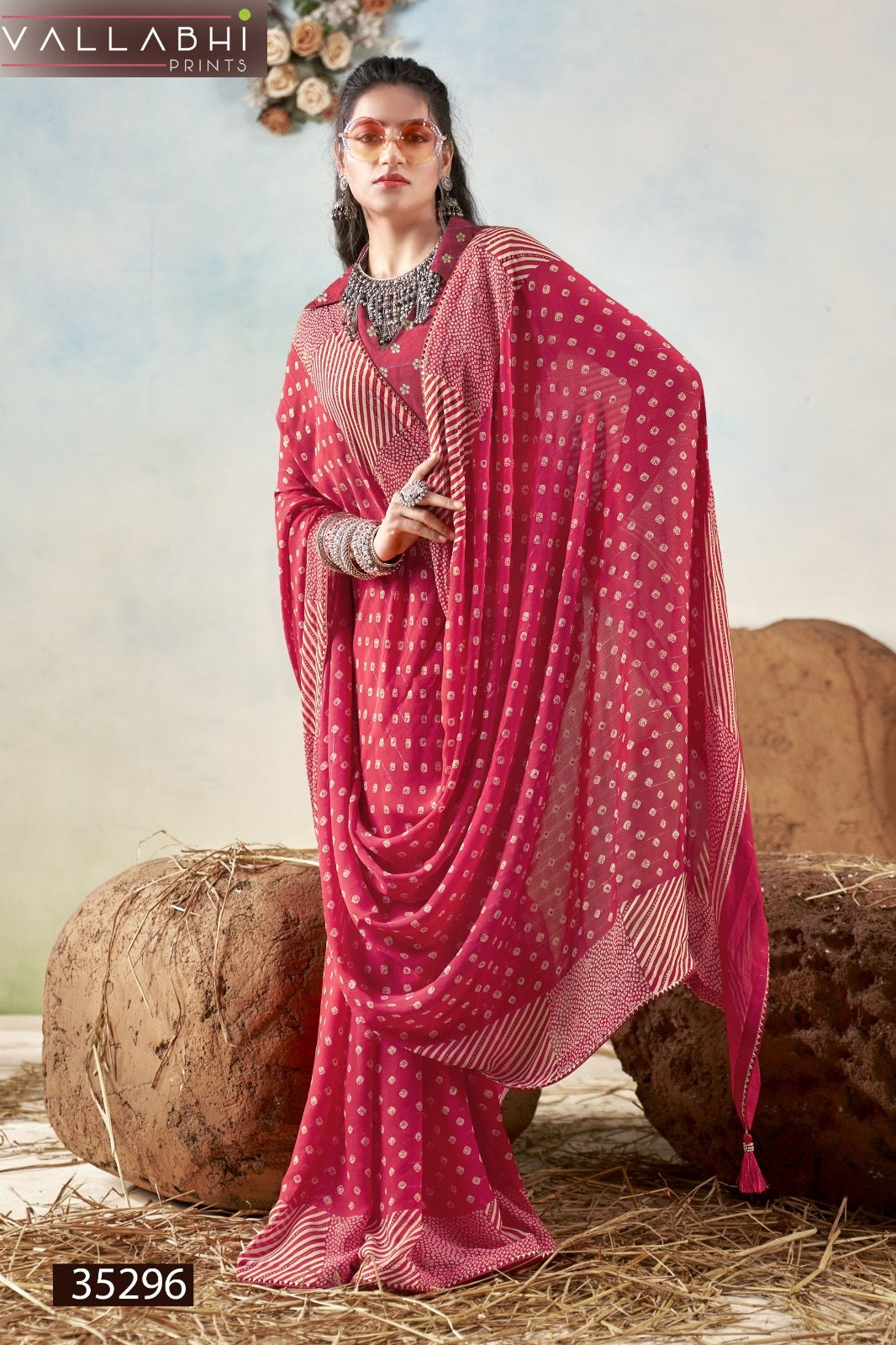Shriyanka Vol 7 Vallabhi Prints Georgette Sarees Wholesaler Gujarat
