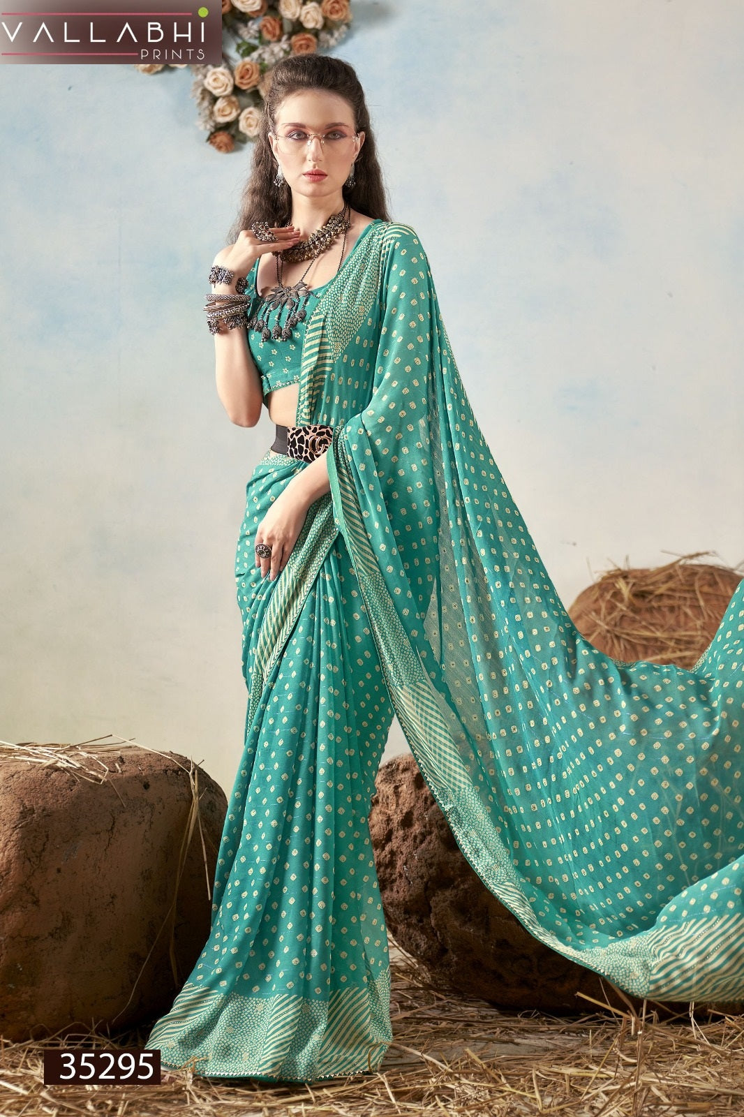 Shriyanka Vol 7 Vallabhi Prints Georgette Sarees Wholesaler Gujarat