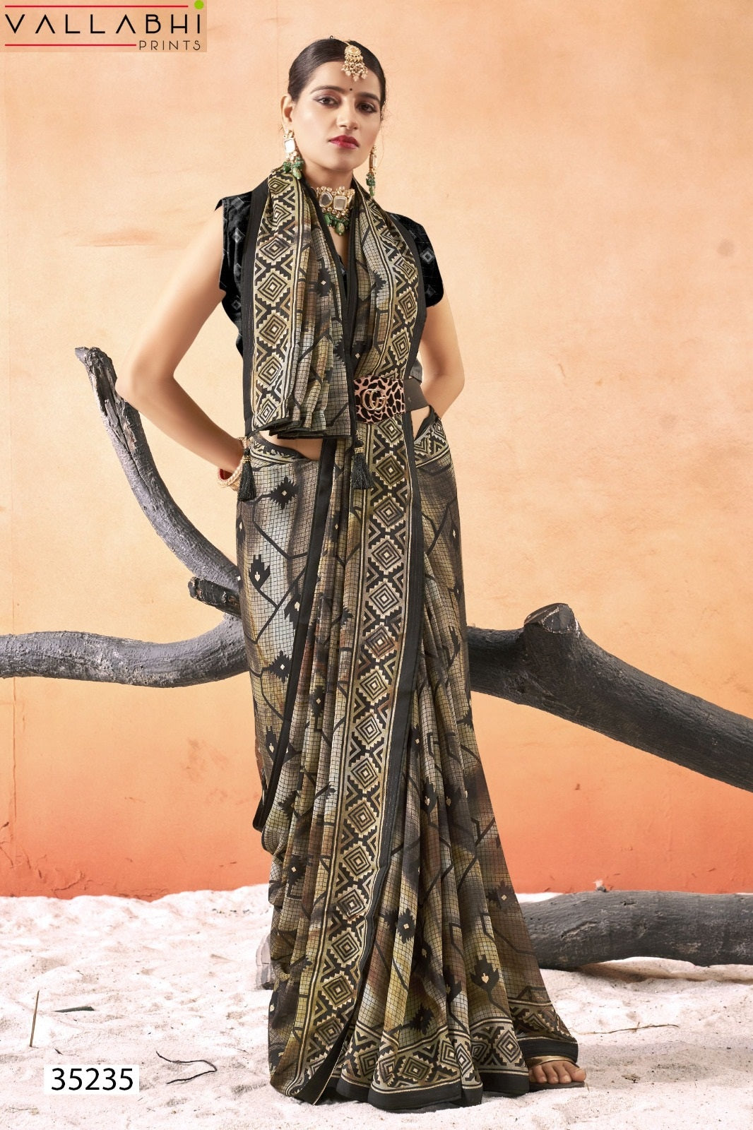 Shriyanka Vol 8 Vallabhi Prints Moss Sarees Exporter Gujarat