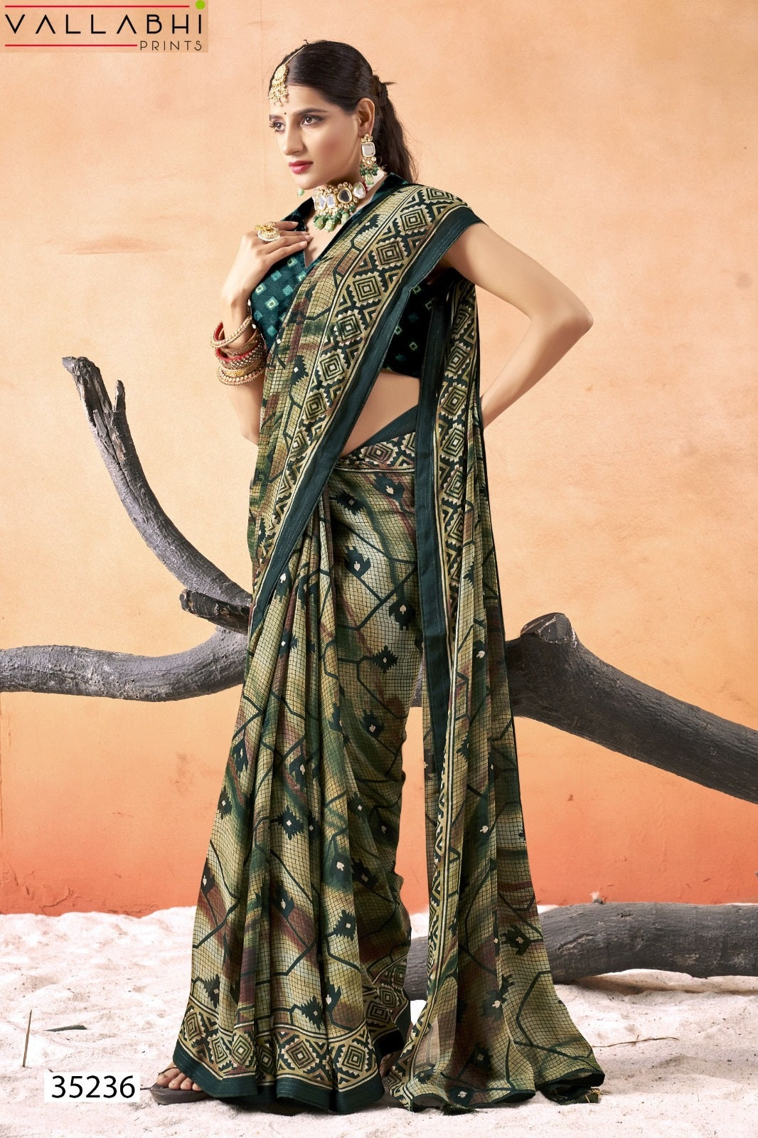 Shriyanka Vol 8 Vallabhi Prints Moss Sarees Exporter Gujarat
